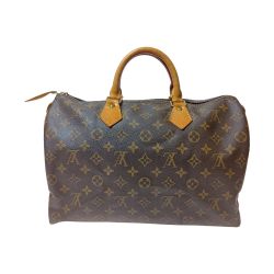 ◎◎ LOUIS VUITTON ルイヴィトン モノグラム スピーディ35 ボストンバッグ M41524 ブラウン Bランク