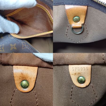  LOUIS VUITTON ルイヴィトン モノグラム スピーディ35 ボストンバッグ M41524 ブラウン