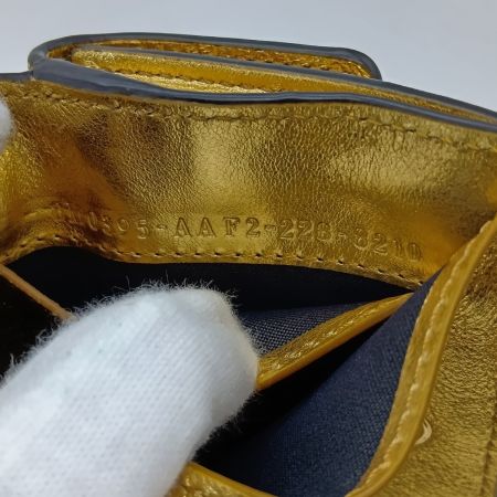  FENDI フェンディ ズッカ コンパクトウォレット 3つ折り財布 8M0395 ゴールド