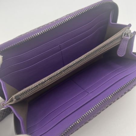  BOTTEGA VENETA ボッテガヴェネタ イントレチャート パイソン 財布 SG3594B パープル