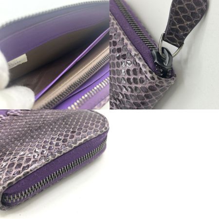  BOTTEGA VENETA ボッテガヴェネタ イントレチャート パイソン 財布 SG3594B パープル