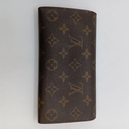  LOUIS VUITTON ルイヴィトン モノグラム ポシェット ポルトモネクレディ 長財布 M61725 ブラウン