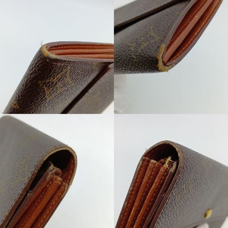  LOUIS VUITTON ルイヴィトン モノグラム ポシェット ポルトモネクレディ 長財布 M61725 ブラウン