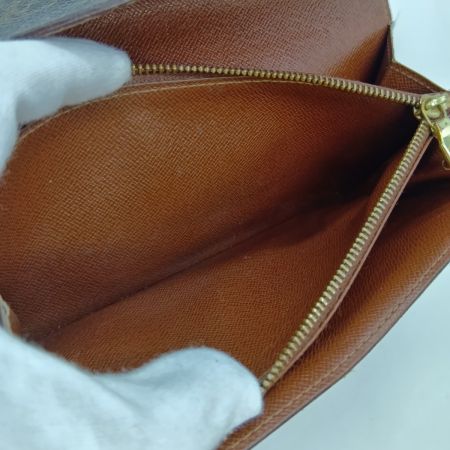  LOUIS VUITTON ルイヴィトン モノグラム ポシェット ポルトモネクレディ 長財布 M61725 ブラウン