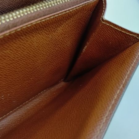  LOUIS VUITTON ルイヴィトン モノグラム ポシェット ポルトモネクレディ 長財布 M61725 ブラウン