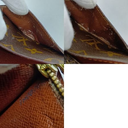  LOUIS VUITTON ルイヴィトン モノグラム ポシェット ポルトモネクレディ 長財布 M61725 ブラウン