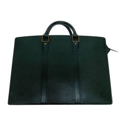 ◎◎ LOUIS VUITTON ルイヴィトン タイガ ポルトドキュマン ロザン ビジネスバッグ M30054 グリーン ショルダー欠品 Cランク