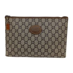  GUCCI PLUS グッチプラス クラッチバッグ オールドグッチ GGプラス ブラウン Cランク