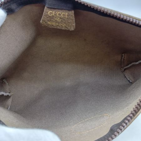  GUCCI グッチ クラッチバッグ オールドグッチ GGプラス ブラウン