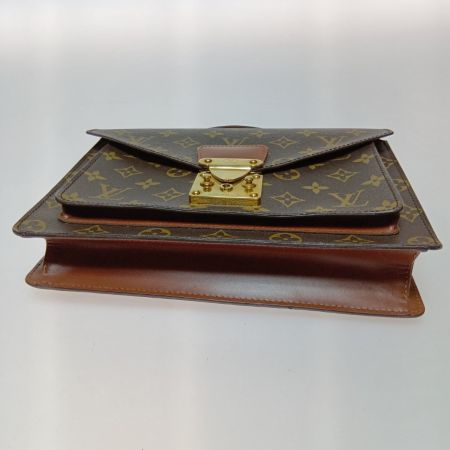  LOUIS VUITTON ルイヴィトン モノグラム モンソー26 ハンドバッグ M51187 ブラウン ストラップ付 内部ベタ付有
