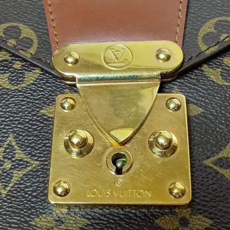  LOUIS VUITTON ルイヴィトン モノグラム モンソー26 ハンドバッグ M51187 ブラウン ストラップ付 内部ベタ付有