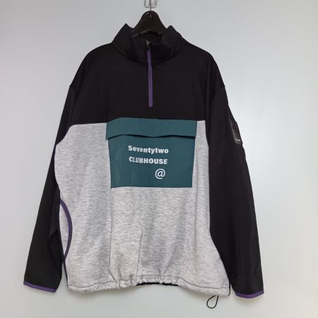  Antiqua アンティカ GOLF×STCH 配色プルオーバー ゴルフウェア サイズML ZST-00121 ブラック