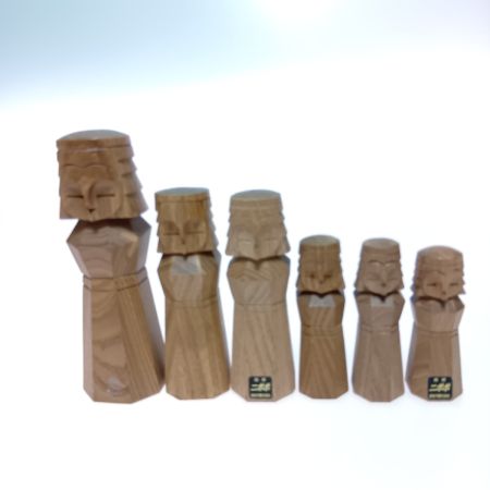   網走刑務所 ニポポ人形 木目込人形 9体セット 木彫り アイヌ