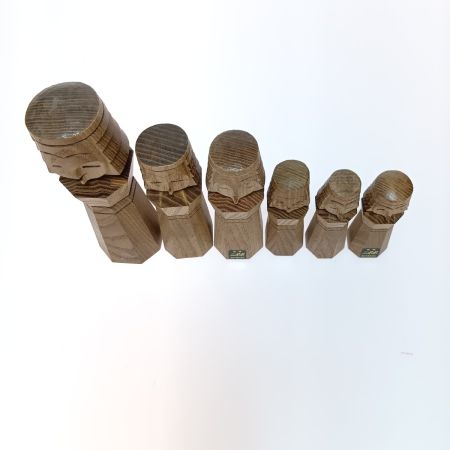   網走刑務所 ニポポ人形 木目込人形 9体セット 木彫り アイヌ