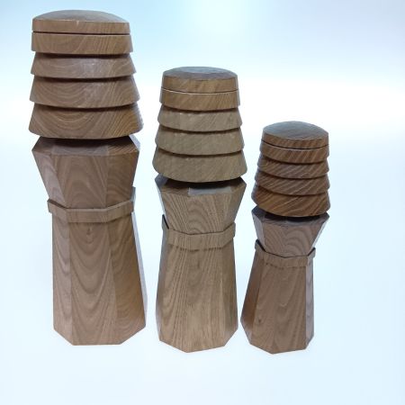   網走刑務所 ニポポ人形 木目込人形 9体セット 木彫り アイヌ