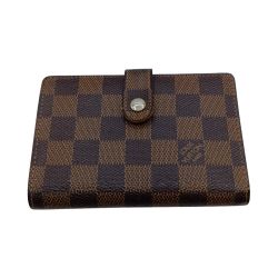 ◎◎ LOUIS VUITTON ルイヴィトン ダミエ ポルト フォイユ ヴィエノワ 2つ折り財布 N61674 ブラウン Cランク