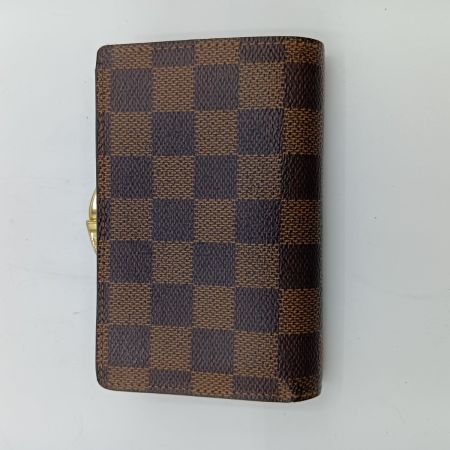  LOUIS VUITTON ルイヴィトン ダミエ ポルト フォイユ ヴィエノワ 2つ折り財布 N61674 ブラウン