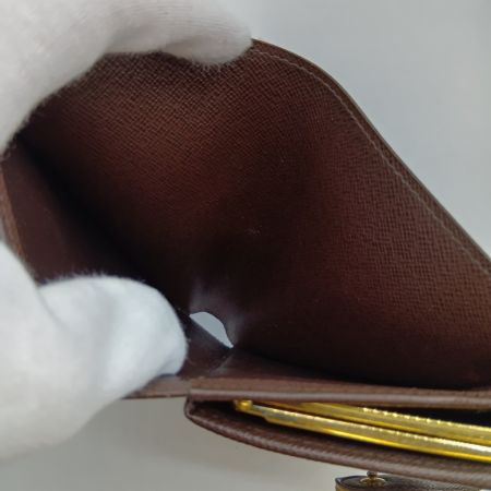  LOUIS VUITTON ルイヴィトン ダミエ ポルト フォイユ ヴィエノワ 2つ折り財布 N61674 ブラウン