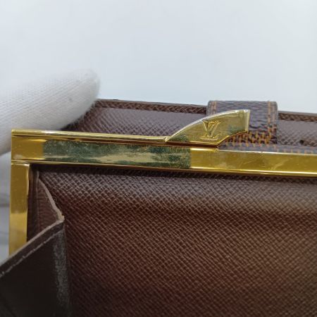  LOUIS VUITTON ルイヴィトン ダミエ ポルト フォイユ ヴィエノワ 2つ折り財布 N61674 ブラウン