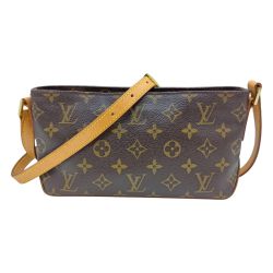 ◎◎ LOUIS VUITTON ルイヴィトン モノグラム トロター ショルダーバッグ M51240 ブラウン Bランク