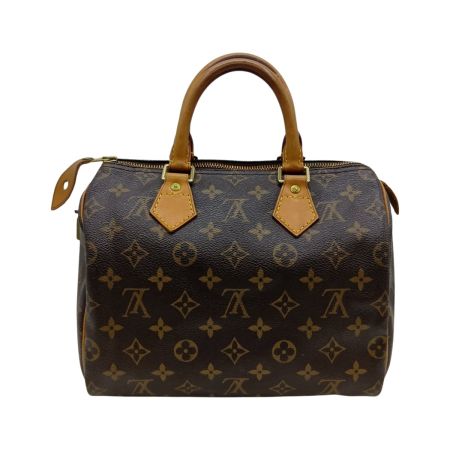  LOUIS VUITTON ルイヴィトン モノグラム スピーディ25 ボストンバッグ M41528 ブラウン