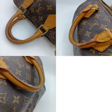  LOUIS VUITTON ルイヴィトン モノグラム スピーディ25 ボストンバッグ M41528 ブラウン