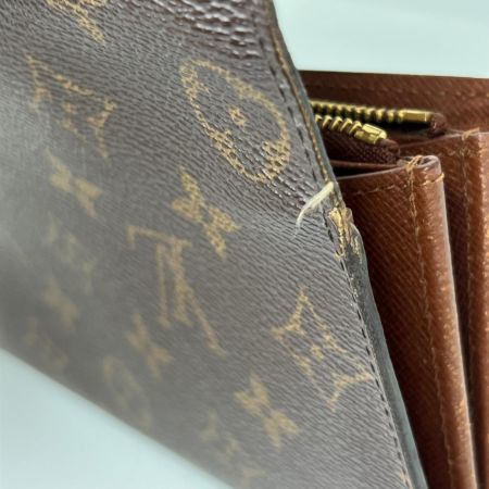 LOUIS VUITTON ルイヴィトン  モノグラム ポシェットポルトモネクレディ 長財布  M61725 ブラウン
