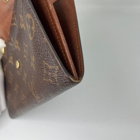  LOUIS VUITTON ルイヴィトン  モノグラム ポシェットポルトモネクレディ 長財布  M61725 ブラウン