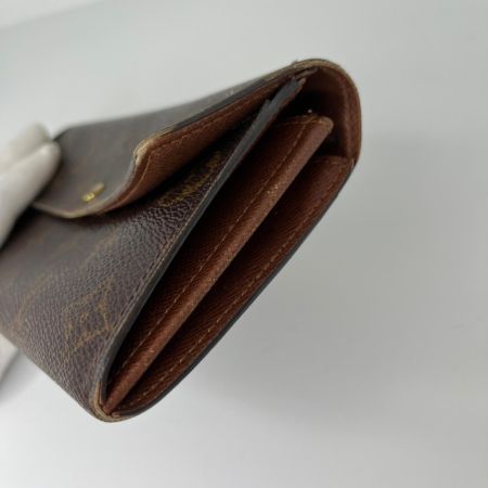  LOUIS VUITTON ルイヴィトン  モノグラム ポシェットポルトモネクレディ 長財布  M61725 ブラウン