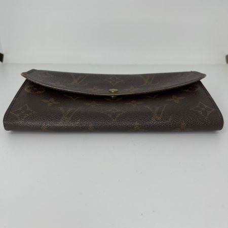  LOUIS VUITTON ルイヴィトン  モノグラム ポシェットポルトモネクレディ 長財布  M61725 ブラウン