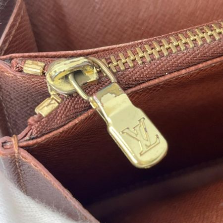  LOUIS VUITTON ルイヴィトン  モノグラム ポシェットポルトモネクレディ 長財布  M61725 ブラウン