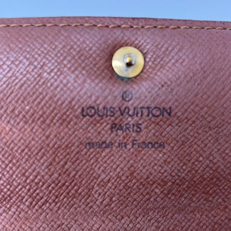  LOUIS VUITTON ルイヴィトン  モノグラム ポシェットポルトモネクレディ 長財布  M61725 ブラウン