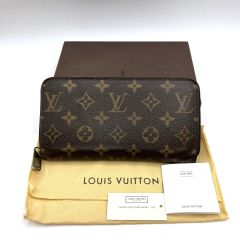  LOUIS VUITTON ルイヴィトン モノグラム ジッピーウォレット M42616 Cランク