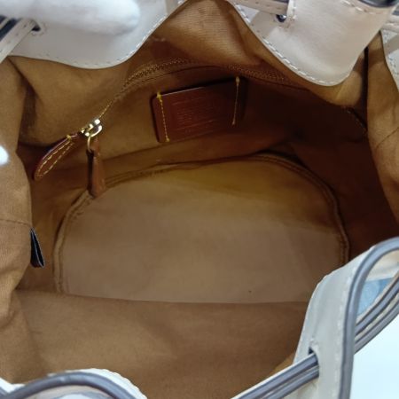  COACH コーチ シグネチャー フィールドバケット 2WAY ショルダーバッグ 巾着 C4693 スカイブルー