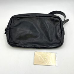 ◎◎ GANZO  ボディーバッグ サケット4 ホースレザー ブラック Cランク