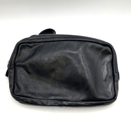  GANZO  ボディーバッグ サケット4 ホースレザー ブラック