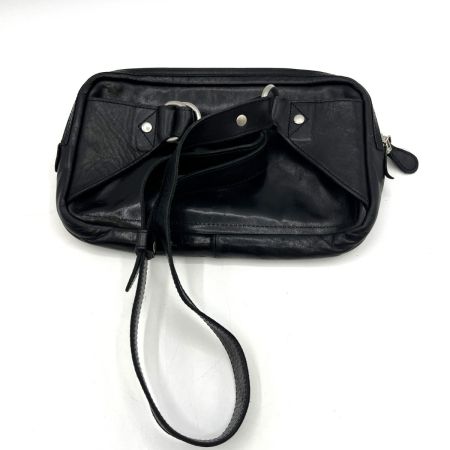  GANZO  ボディーバッグ サケット4 ホースレザー ブラック