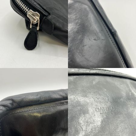  GANZO  ボディーバッグ サケット4 ホースレザー ブラック