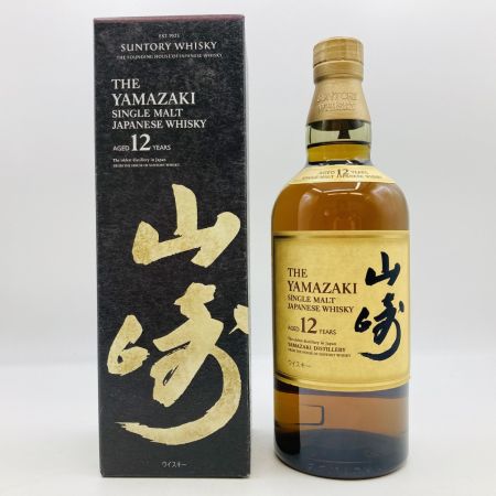 【北海道内限定発送】 YAMAZAKI 山崎/サントリー 12年 ジャパニーズウイスキー 700ml 43% 箱付 YAMAZAKI 未開栓