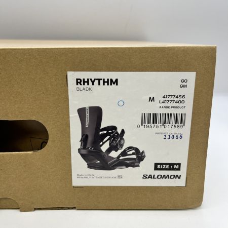  SALOMON サロモン スノーボード ビンディング salomon RHYTHM 22-23年モデル L41777400 ブラック 箱付