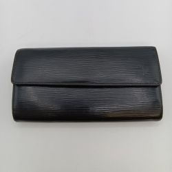 ◎◎ LOUIS VUITTON ルイヴィトン エピ ポルトフォイユ・サラ 長財布 M63742 ブラック Cランク
