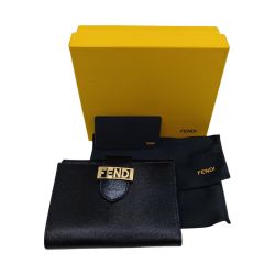 ◎◎ FENDI フェンディ 2つ折り財布 ブラック Bランク