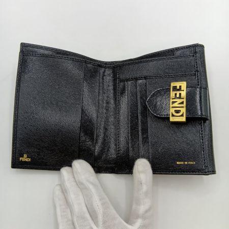  FENDI フェンディ 2つ折り財布 ブラック
