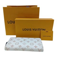  LOUIS VUITTON ルイヴィトン モノグラム デュンヌ ジッピー・ウォレット ラウンドファスナー財布 M83093 アイボリー Bランク