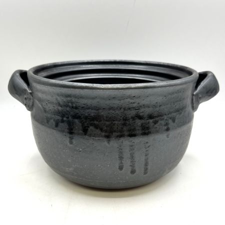   たち吉 土鍋 　黒天目ご飯鍋　箱付き