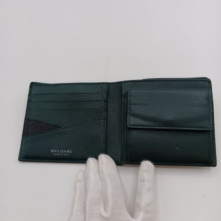  BVLGARI ブルガリ ブルガリ・ブルガリ マン コンパクトウォレット 2つ折り財布 291158 ブラック