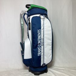 ◎◎ TRANS CONTINENTS トランスコンチネンツ キャディバッグ 9型 5分割 3.55kg ホワイト x ネイビー Aランク