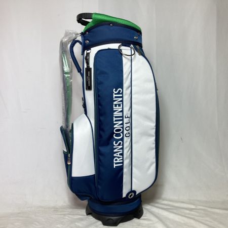  TRANS CONTINENTS トランスコンチネンツ キャディバッグ 9型 5分割 3.55kg ホワイト x ネイビー