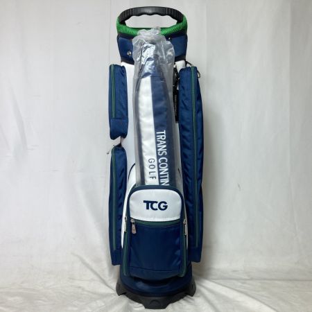  TRANS CONTINENTS トランスコンチネンツ キャディバッグ 9型 5分割 3.55kg ホワイト x ネイビー
