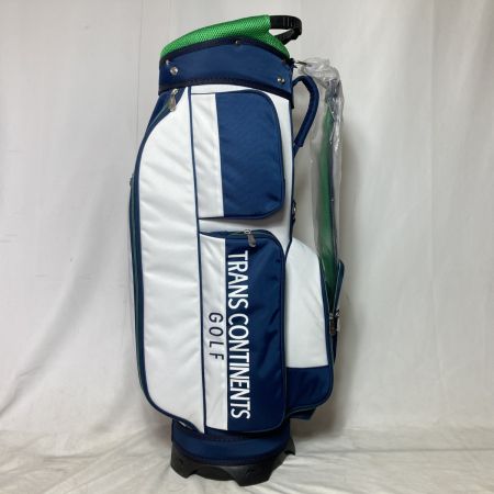  TRANS CONTINENTS トランスコンチネンツ キャディバッグ 9型 5分割 3.55kg ホワイト x ネイビー